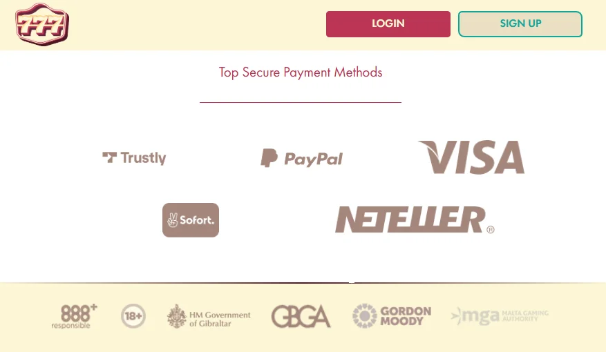 terms-and-conditions 777 Casino